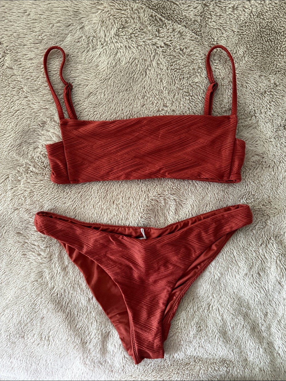 O’Neill-Women's Bikini Set - Med. Bottoms, XS Top, Rust Brown Color, great condi